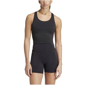 adidas All Me Medium-Support Long Line Bra Tank Top - Black adidas All Me Medium-Support Long Line Bra Tank Top - Black