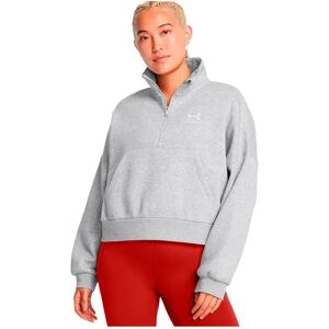 Under Armour Icon Fleece Oversized Half Zip Sweatshirt Mod Gray Light Heather / White S Women Under Armour Icon Fleece Oversized Half Zip Sweatshirt Mod Gray Light Heather / White S Women