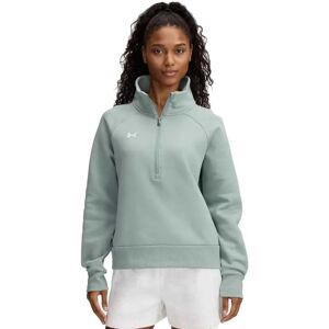 Under Armour Rival Fleece Half Zip Sweatshirt Silica Green / White M Women Under Armour Rival Fleece Half Zip Sweatshirt Silica Green / White M Women