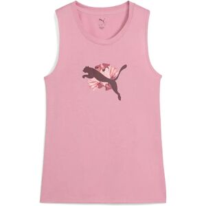 Puma Floral Ribbon Graphic Sleeveless T-shirt Poised Pink L Women Puma Floral Ribbon Graphic Sleeveless T-shirt Poised Pink L Women