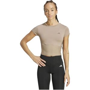 Adidas Hyperglam Rib Baby Short Sleeve T-shirt Chalky Brown / Earth Strata 2XL Women Adidas Hyperglam Rib Baby Short Sleeve T-shirt Chalky Brown / Earth Strata 2XL Women