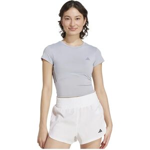 Adidas Hyperglam Shine Baby Short Sleeve T-shirt Halo Silver / Grey 2XS Women Adidas Hyperglam Shine Baby Short Sleeve T-shirt Halo Silver / Grey 2XS Women