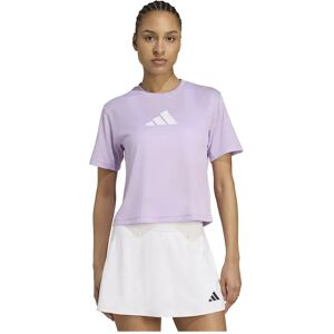 Adidas Train Essentials Big Logo Performance Training Short Sleeve T-shirt Powder Plum L Women Adidas Train Essentials Big Logo Performance Training Short Sleeve T-shirt Powder Plum L Women