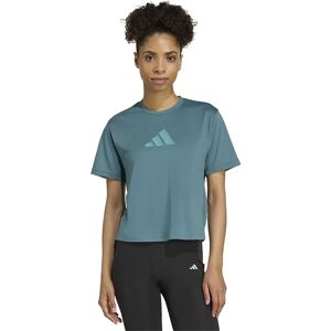 Adidas Train Essentials Big Logo Performance Training Short Sleeve T-shirt Preloved Teal XL Women Adidas Train Essentials Big Logo Performance Training Short Sleeve T-shirt Preloved Teal XL Women