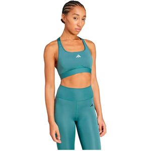 Adidas Powerreact Training Medium Impact Sports Bra Preloved Teal XS Women Adidas Powerreact Training Medium Impact Sports Bra Preloved Teal XS Women