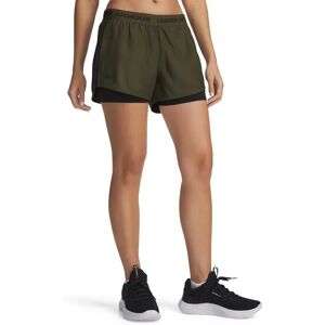 Under Armour Tech Play Up 2in1 Shorts Green / Black 2XL Women Under Armour Tech Play Up 2in1 Shorts Green / Black 2XL Women