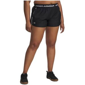 Under Armour Tech Play Up Plus Shorts Black / White 2X Women Under Armour Tech Play Up Plus Shorts Black / White 2X Women