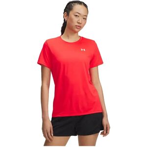 Under Armour Tech Solid Ssc Short Sleeve T-shirt Red / White XL Women Under Armour Tech Solid Ssc Short Sleeve T-shirt Red / White XL Women