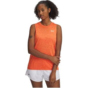 Under Armour Tech Twist Sleeveless T-shirt Orange / White M Women Under Armour Tech Twist Sleeveless T-shirt Orange / White M Women