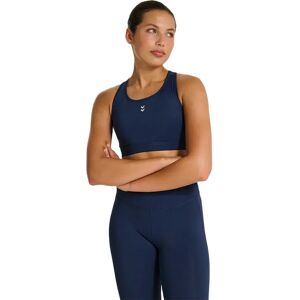 Hummel Pulse Medium Support Sports Top Dress Blues S Women Hummel Pulse Medium Support Sports Top Dress Blues S Women