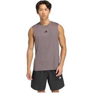 Adidas D4t Primelift 3 Stripes Sleeveless T-shirt Charcoal L Men Adidas D4t Primelift 3 Stripes Sleeveless T-shirt Charcoal L Men