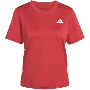 Adidas Train Essentials 3 Stripes Workout Short Sleeve T-shirt Active Maroon / White M Women Adidas Train Essentials 3 Stripes Workout Short Sleeve T-shirt Active Maroon / White M Women