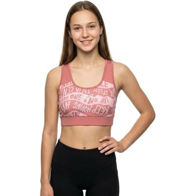 Everlast Hollyback Sports Bra - Pink - Size L - Breathable, Flexible, Stylish Everlast Hollyback Sports Bra - Pink - Size L - Breathable, Flexible, Stylish