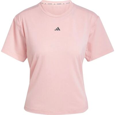 Adidas Pink Power Back-Cutout 3-Stripes T-shirt - Training Adidas Pink Power Back-Cutout 3-Stripes T-shirt - Training