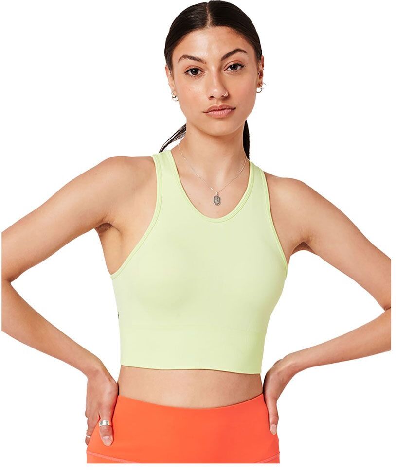 Superdry Core Seamless Mid Impact Bra Sports Bra Lime Yellow XS Women