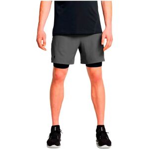 Under Armour Vanish Woven 2-in-1 Shorts Castlerock / Black / Black S Men Under Armour Vanish Woven 2-in-1 Shorts Castlerock / Black / Black S Men