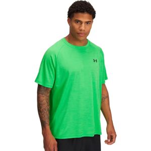 Under Armour Tech Textured Short Sleeve T-shirt Cyber Green / Green Spark / Black M Men Under Armour Tech Textured Short Sleeve T-shirt Cyber Green / Green Spark / Black M Men