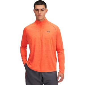 Under Armour Tech Textured Half Zip Sweatshirt Fire / Ares Red / Castlerock XL Men Under Armour Tech Textured Half Zip Sweatshirt Fire / Ares Red / Castlerock XL Men