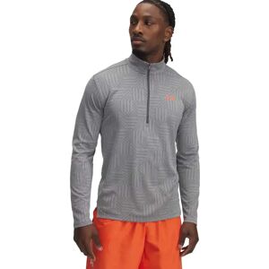 Under Armour Tech Vent Geotessa Half Zip Sweatshirt Steel / Castlerock / Fire L Men Under Armour Tech Vent Geotessa Half Zip Sweatshirt Steel / Castlerock / Fire L Men