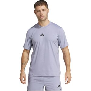 Adidas Power 3 Stripes Short Sleeve T-shirt Silver Violet S Men Adidas Power 3 Stripes Short Sleeve T-shirt Silver Violet S Men