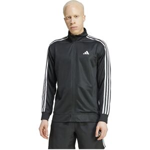 Adidas Essentials 3 Stripes Full Zip Sweatshirt Black L Men Adidas Essentials 3 Stripes Full Zip Sweatshirt Black L Men