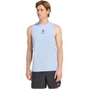 Adidas Les Mills Graphic Sleeveless T-shirt Glow Blue S Men Adidas Les Mills Graphic Sleeveless T-shirt Glow Blue S Men