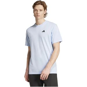 Adidas Train Essentials Feelready Training Short Sleeve T-shirt Glow Blue / Black XS Men Adidas Train Essentials Feelready Training Short Sleeve T-shirt Glow Blue / Black XS Men