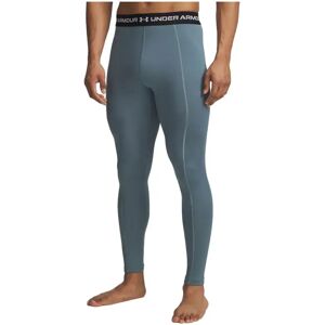 Under Armour Cold Weather Grid Leggings Blue / White M Men Under Armour Cold Weather Grid Leggings Blue / White M Men