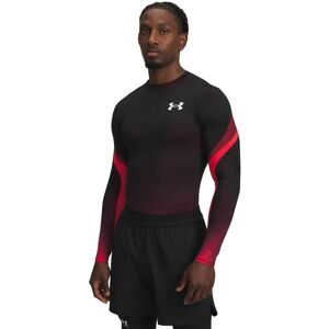 Under Armour Heatgear Sub Crew Long Sleeve T-shirt Red / White XS Men Under Armour Heatgear Sub Crew Long Sleeve T-shirt Red / White XS Men