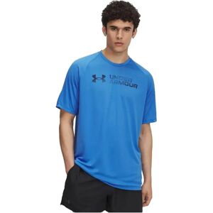 Under Armour Tech Reflective Short Sleeve T-shirt Blue / Washed Navy XS Men Under Armour Tech Reflective Short Sleeve T-shirt Blue / Washed Navy XS Men