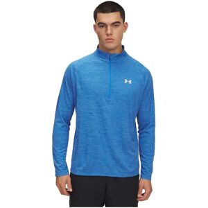 Under Armour Tech Textured Half Zip Sweatshirt Blue / White XL Men Under Armour Tech Textured Half Zip Sweatshirt Blue / White XL Men