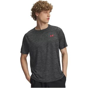 Under Armour Tech Textured Short Sleeve T-shirt Black / Racer Red XS Men Under Armour Tech Textured Short Sleeve T-shirt Black / Racer Red XS Men