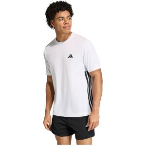 Adidas Workout Essentials Feelready 3 Stripes Short Sleeve T-shirt White / Black XL Men Adidas Workout Essentials Feelready 3 Stripes Short Sleeve T-shirt White / Black XL Men