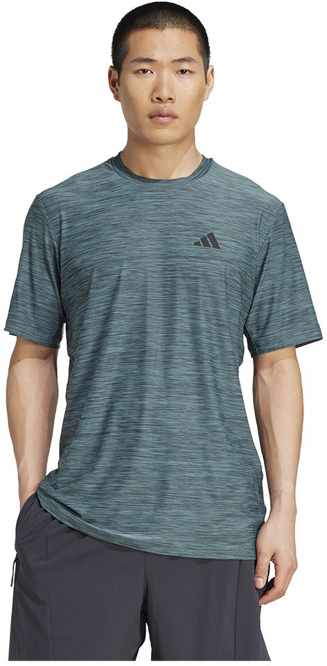 Adidas Train Essentials Stretch Training Short Sleeve T-shirt Preloved Teal Mel / Black 2XL Men