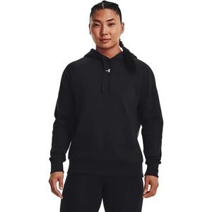 Under Armour Rival Fleece Hoodie Black 001 / White 100 S Women Under Armour Rival Fleece Hoodie Black 001 / White 100 S Women