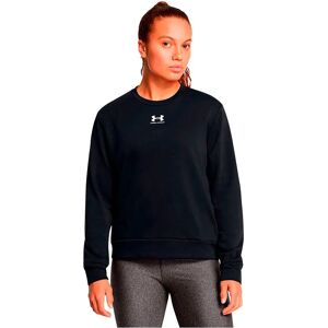 Under Armour Rival Terry Crew Long Sleeve T-shirt Black / White M Women Under Armour Rival Terry Crew Long Sleeve T-shirt Black / White M Women