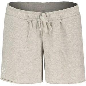 Under Armour Rival Terry Shorts Mod Gray Light Heather / White S Women Under Armour Rival Terry Shorts Mod Gray Light Heather / White S Women