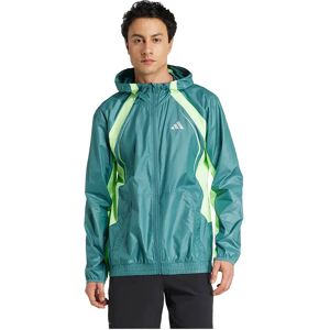 Adidas Tech Apparel Windbreaker Preloved Teal / Lime Burst L Men Adidas Tech Apparel Windbreaker Preloved Teal / Lime Burst L Men