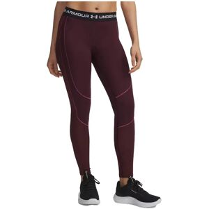 Under Armour Coldgear Textured Leggings Maroon / White XS Women Under Armour Coldgear Textured Leggings Maroon / White XS Women