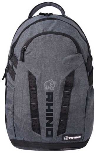 Rhino Rugby Match Backpack Grey One Size Boys,Girls