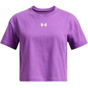 Under Armour Crop Sportstyle Logo Short Sleeve T-shirt Lavish / White 10-12 Years Girls Under Armour Crop Sportstyle Logo Short Sleeve T-shirt Lavish / White 10-12 Years Girls