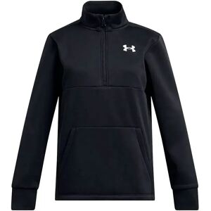 Under Armour Fleece Half Zip Sweatshirt Black / White 7 Years Girls Under Armour Fleece Half Zip Sweatshirt Black / White 7 Years Girls