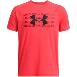 Under Armour Tech Wordmark Logo Short Sleeve T-shirt Racer Red / Cardinal / Black 7 Years Boys Under Armour Tech Wordmark Logo Short Sleeve T-shirt Racer Red / Cardinal / Black 7 Years Boys