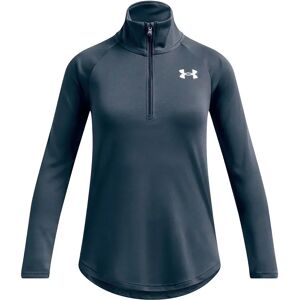 Under Armour Tech Graphic Half Zip Sweatshirt Downpour Gray / Metallic Silver 10-12 Years Girls Under Armour Tech Graphic Half Zip Sweatshirt Downpour Gray / Metallic Silver 10-12 Years Girls