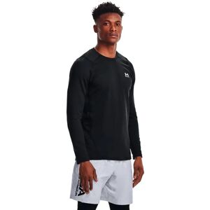 Under Armour Coldgear Armour Fitted Crew Long Sleeve T-shirt Black / White S Men Under Armour Coldgear Armour Fitted Crew Long Sleeve T-shirt Black / White S Men