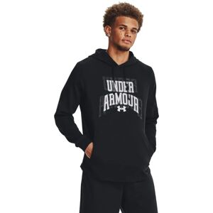 Under Armour Rival Terry Graphic Hoodie Black 001 / White 100 S Men Under Armour Rival Terry Graphic Hoodie Black 001 / White 100 S Men