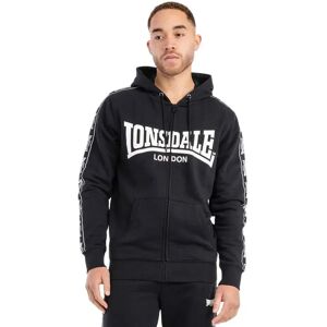 Lonsdale Bigton Full Zip Sweatshirt Black / White S Men Lonsdale Bigton Full Zip Sweatshirt Black / White S Men