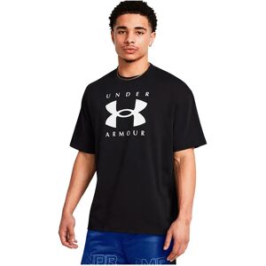 Under Armour Heavyweight Oversized Branded Short Sleeve T-shirt Black / White XL Men Under Armour Heavyweight Oversized Branded Short Sleeve T-shirt Black / White XL Men