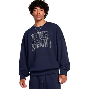 Under Armour Icon Heavyweight Terry Oversized Sweatshirt Midnight Navy / Summit White L Men Under Armour Icon Heavyweight Terry Oversized Sweatshirt Midnight Navy / Summit White L Men