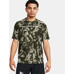 Under Armour Tech Abc Camo Short Sleeve T-shirt Marine OD Green / White S Men Under Armour Tech Abc Camo Short Sleeve T-shirt Marine OD Green / White S Men
